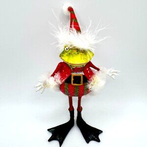 Department 56 Krinkles Frog King Figurine Retired 2001 Handcrafted Holiday 6"